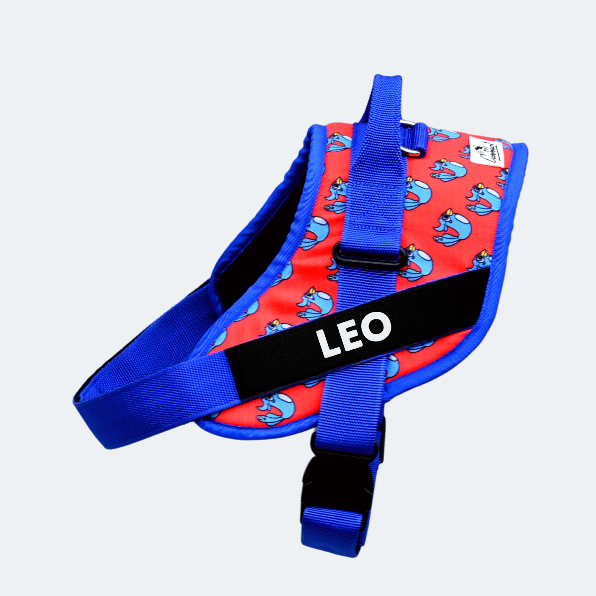 Caninkart Personalized Chirpy Easy-on Harness (Red)