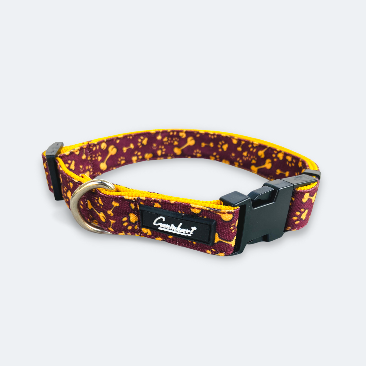 Caninkart Dog Collar- Brown Bones