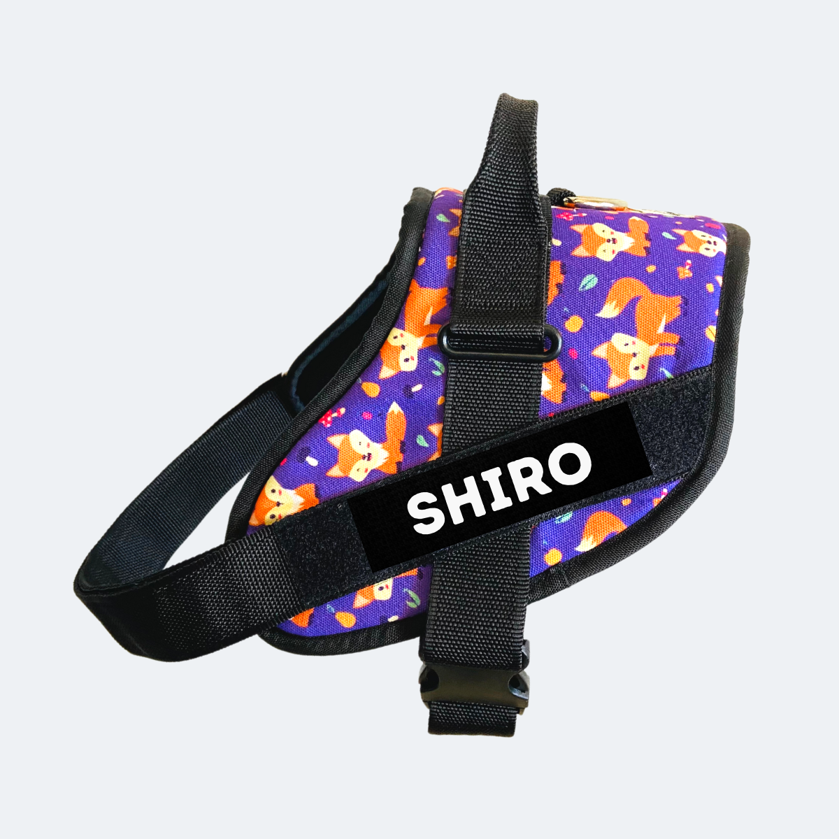Caninkart Personalized Foxy Easy-on Harness (Purple)
