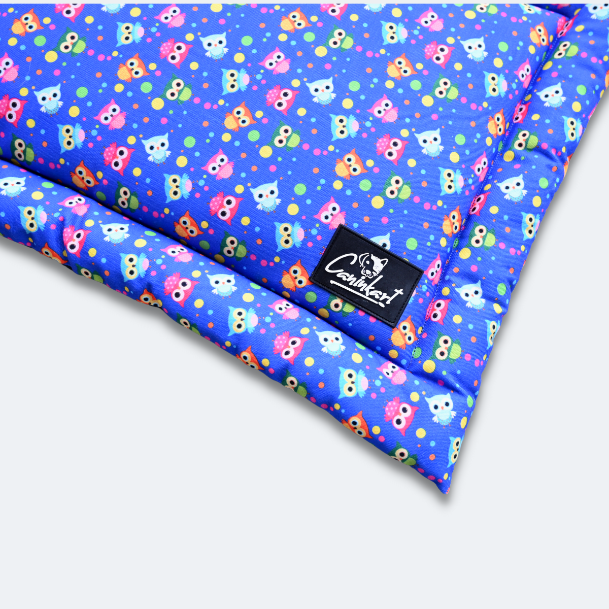 Caninkart Owl Lounge Dog & Cat Mat - Blue