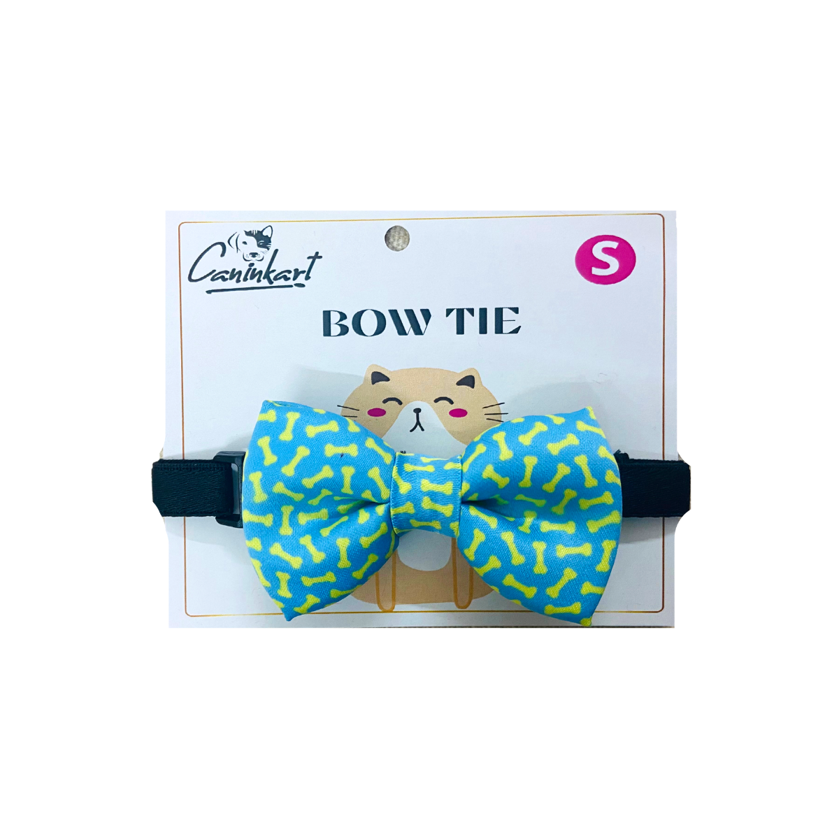 Caninkart Dog and Cat Bow Tie- Bones print