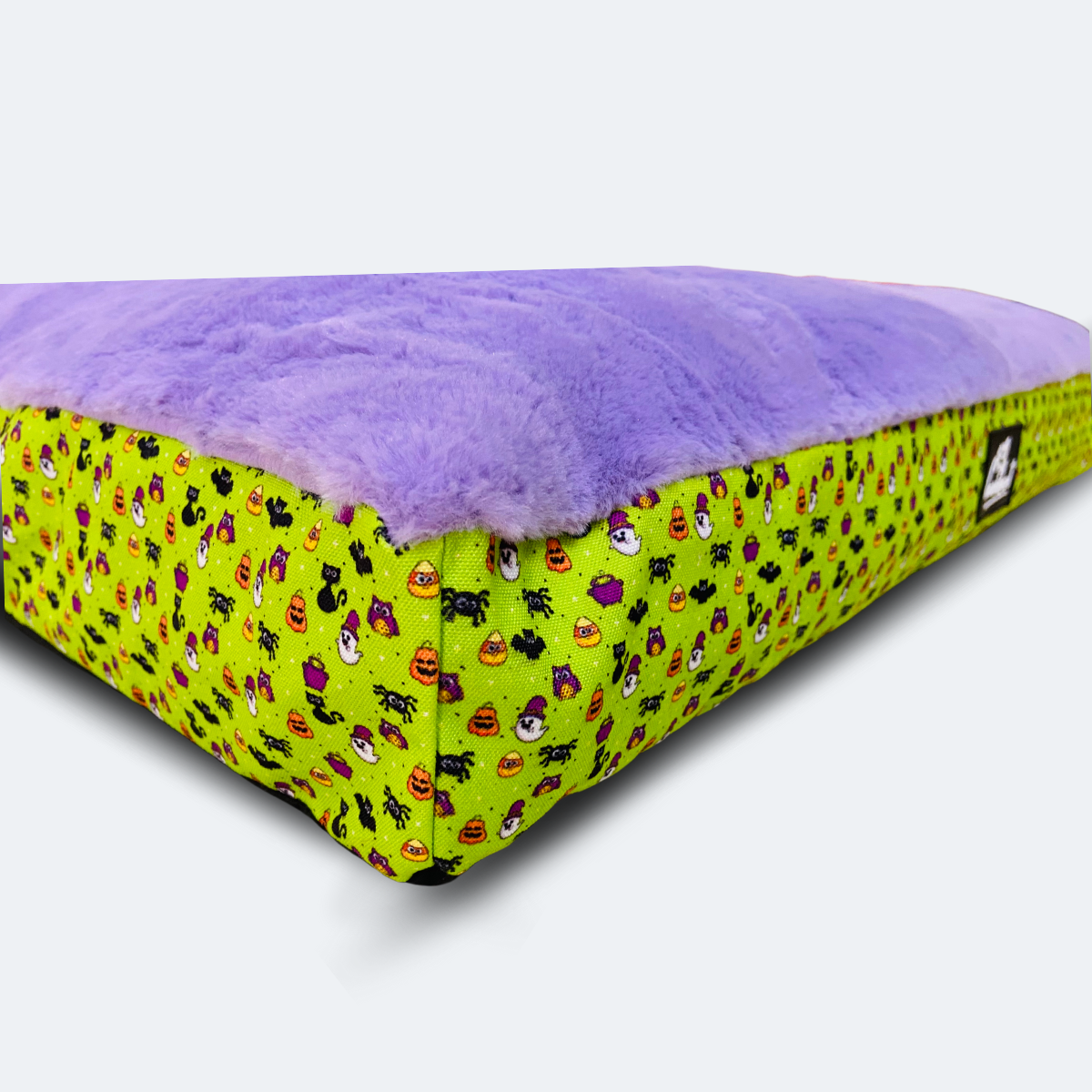 Caninkart Lounge Mattress - Green & Purple (Medium)