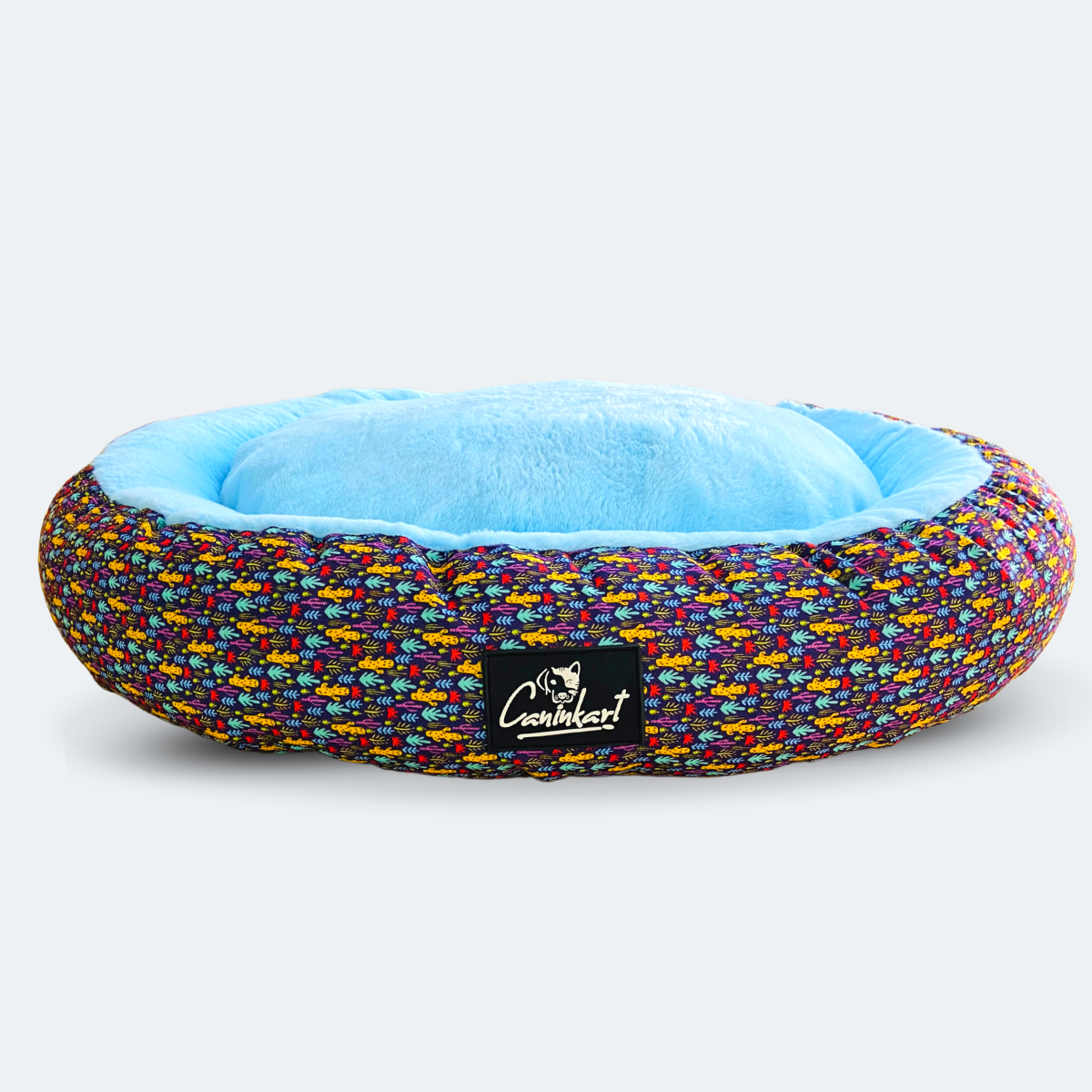 Caninkart Fur Round Bed - Autumn