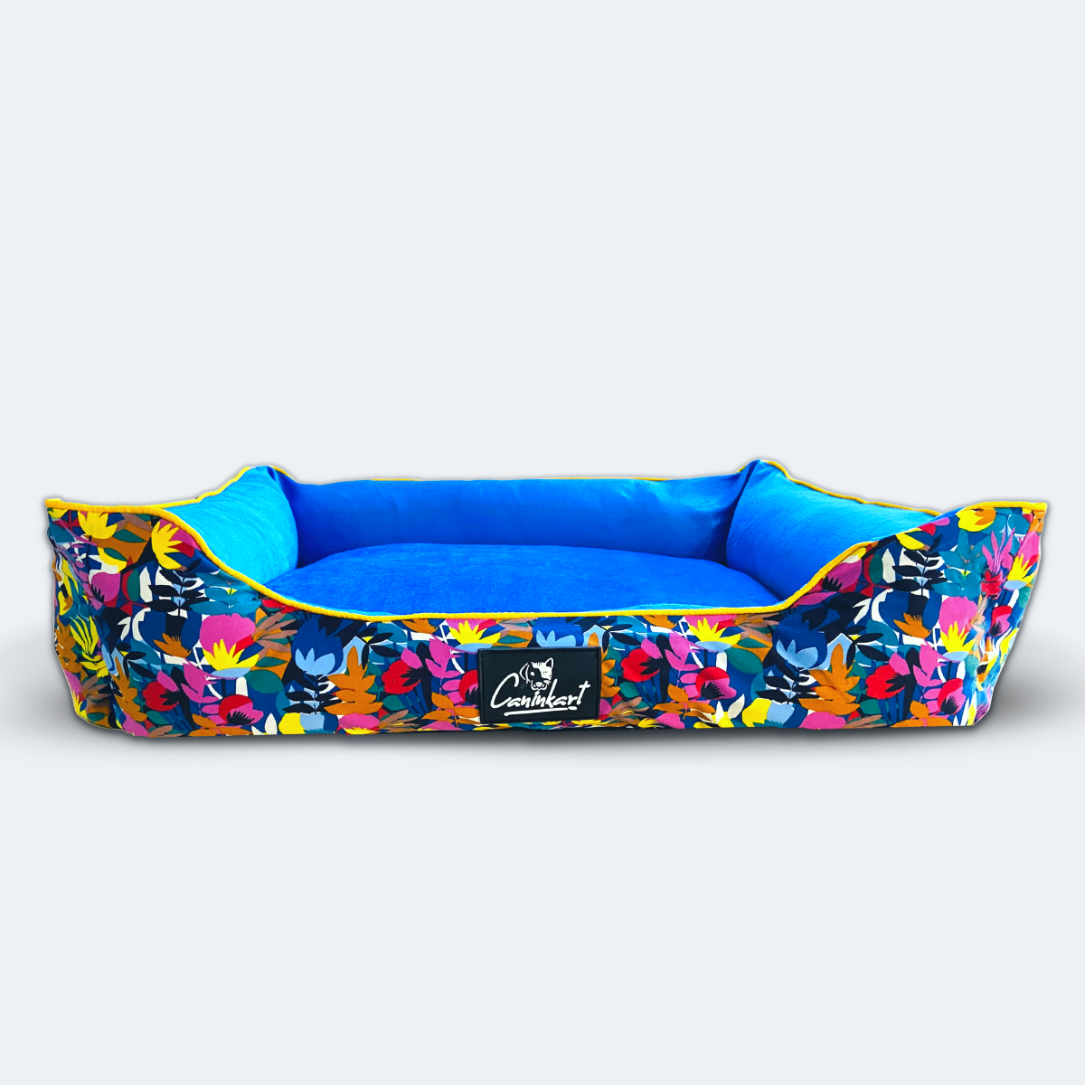 Caninkart Floral Lounger Bed - Multicolor