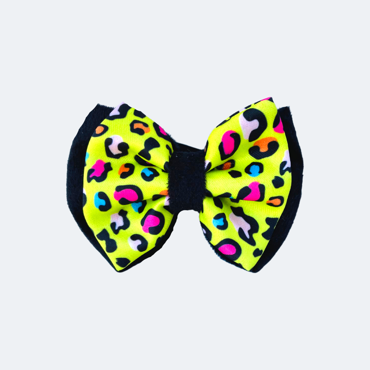 Caninkart Neon Leopard Dog and Cat Bow Tie