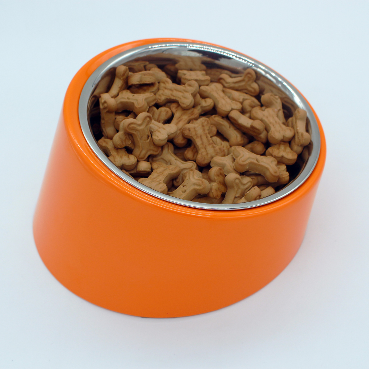 Caninkart Melamine Slant Bowl, Orange
