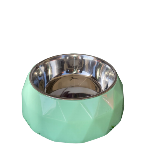 Caninkart Melamine Diamond Bowl For Dog and Cat, Mint