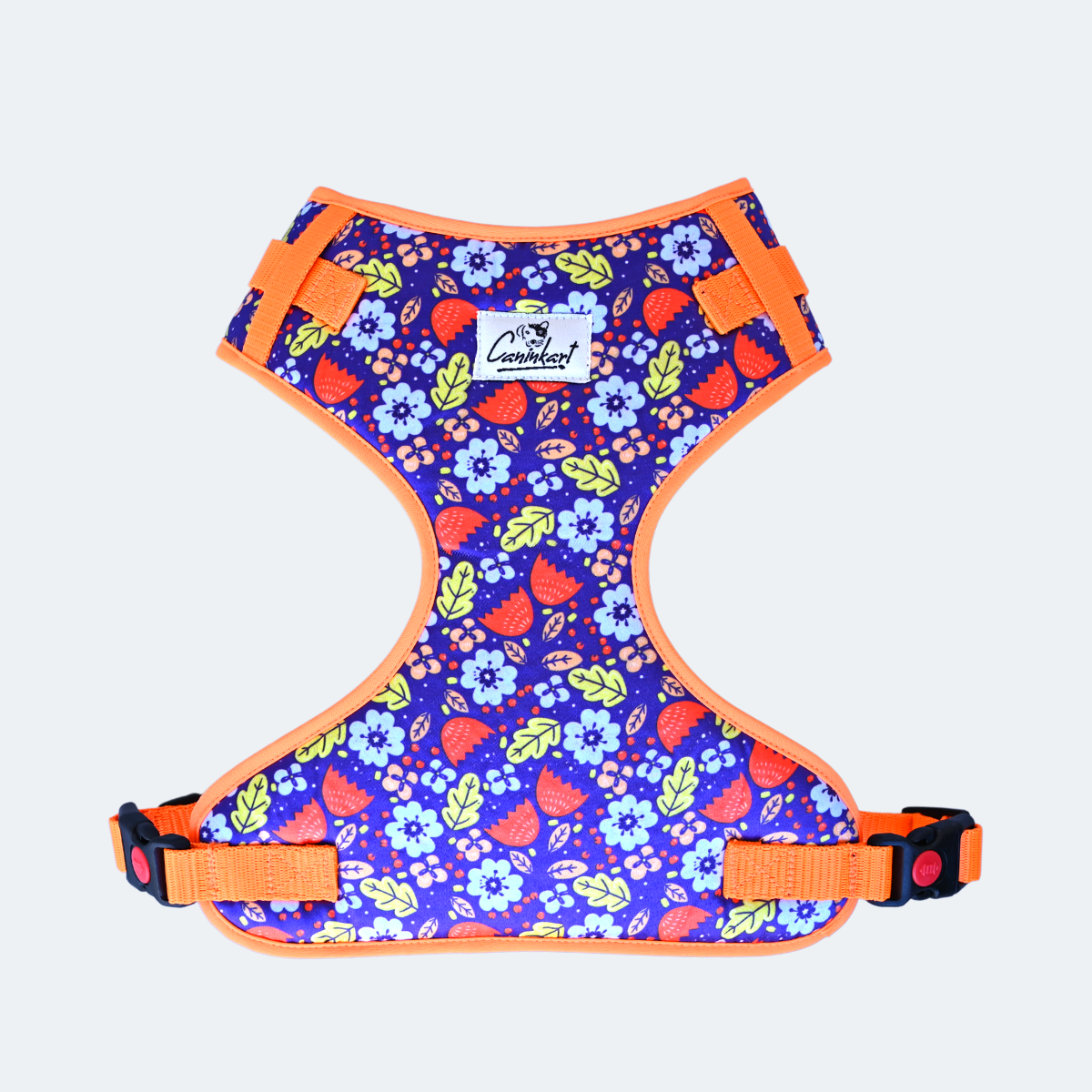 Caninkart Floral Chest Harness (Blue)