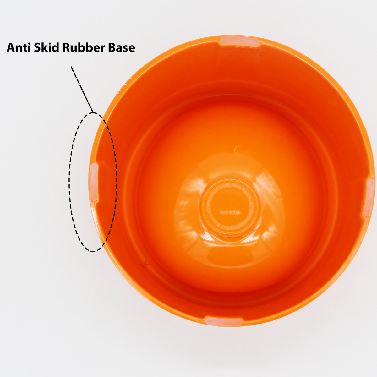 Caninkart Melamine Slant Bowl, Orange