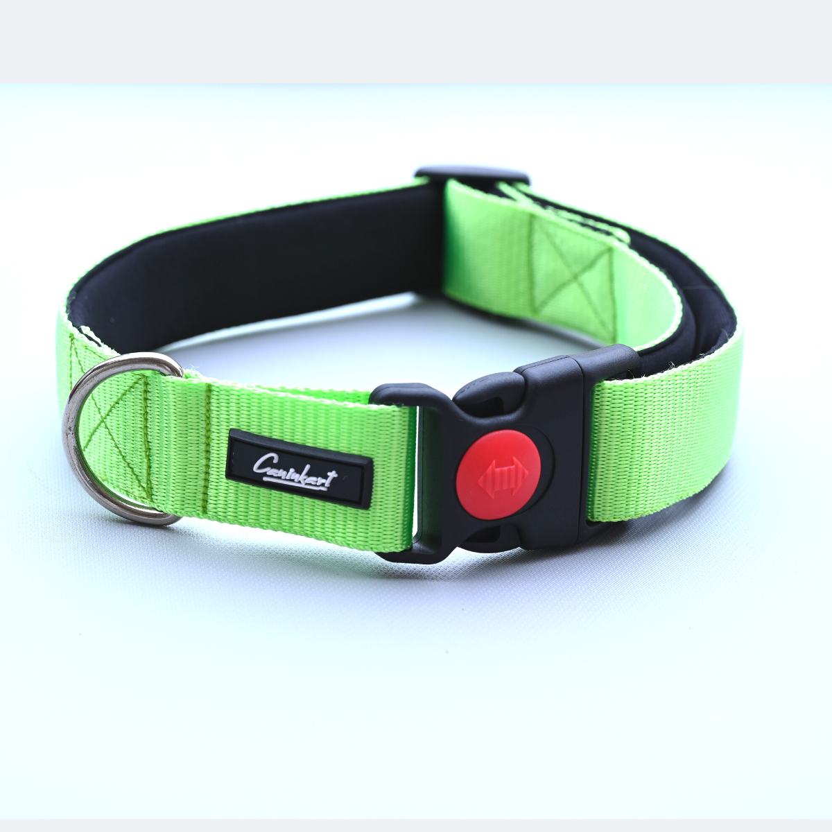 Caninkart Padded Dog Collar - Green