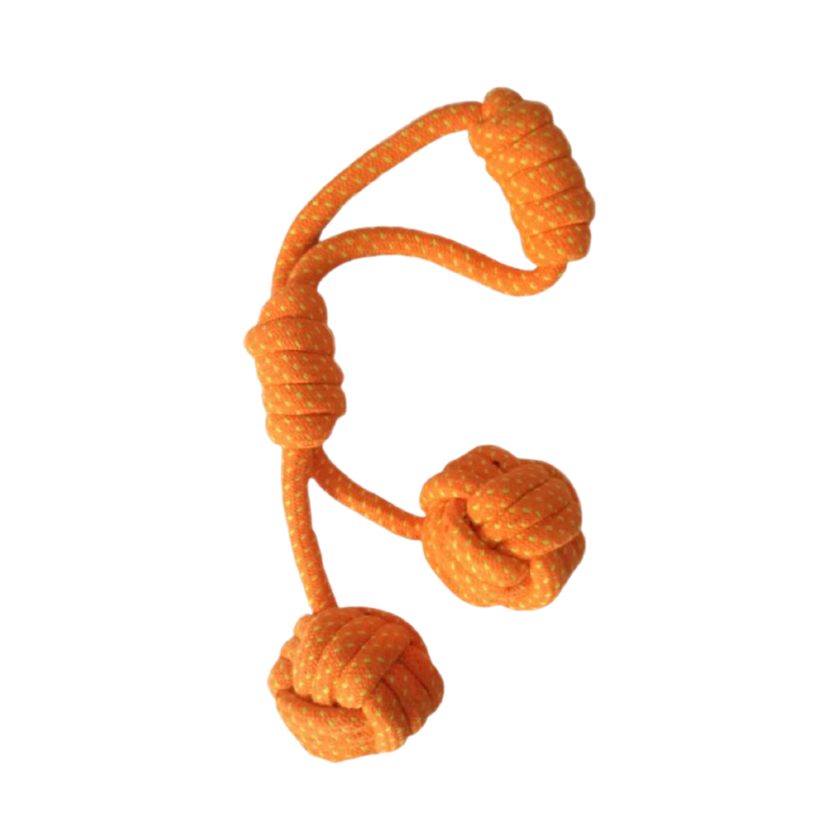 Knotted Twin ball Rope Toy