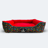 Caninkart Premium Fur Lounger Bed - Animal Print