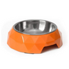 Caninkart Melamine Diamond Bowl For Dog and Cat, Orange