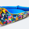 Caninkart Floral Lounger Bed - Multicolor