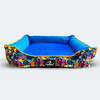 Caninkart Floral Lounger Bed - Multicolor