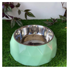 Caninkart Melamine Diamond Bowl For Dog and Cat, Mint